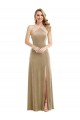 Discount High Neck Halter Open Back Long Velvet Maxi Bridesmaid Dress / Prom Dress UK