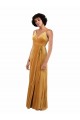 Discount Romantic Velvet Floor Length Formal Bridesmaid Dress / Prom Dress with Wrap Detail UK