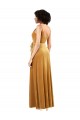 Discount Romantic Velvet Floor Length Formal Bridesmaid Dress / Prom Dress with Wrap Detail UK