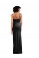 Discount Modern Floor-Length Formal Velvet Bridesmaid Dress / Prom Dress with Cowl Neck and Spaghetti Straps UK