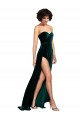Discount Sweetheart Fluid Velvet Bridesmaid Dress / Prom Dress with High Split UK