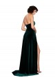 Discount Sweetheart Fluid Velvet Bridesmaid Dress / Prom Dress with High Split UK